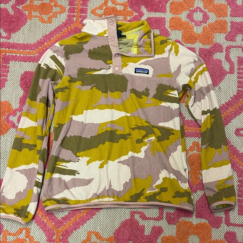 Patagonia Multicolor Camouflage Fleece Pullover